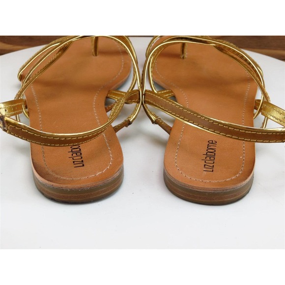 Liz Claiborne Size 10 Sandal Strappy Brown Synthetic Women M - Picture 7 of 10